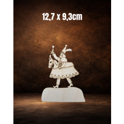 Lajkonik 10cm na skale, sklejka 3mm